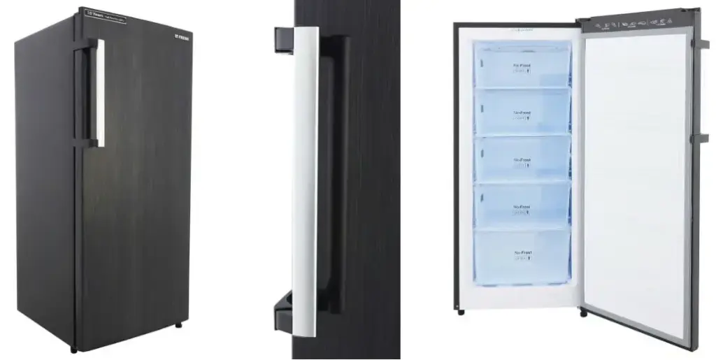 Fresh Upright Deep Freezer, No Frost, 130 Liter, Black, FNU-L250BC - 500011696