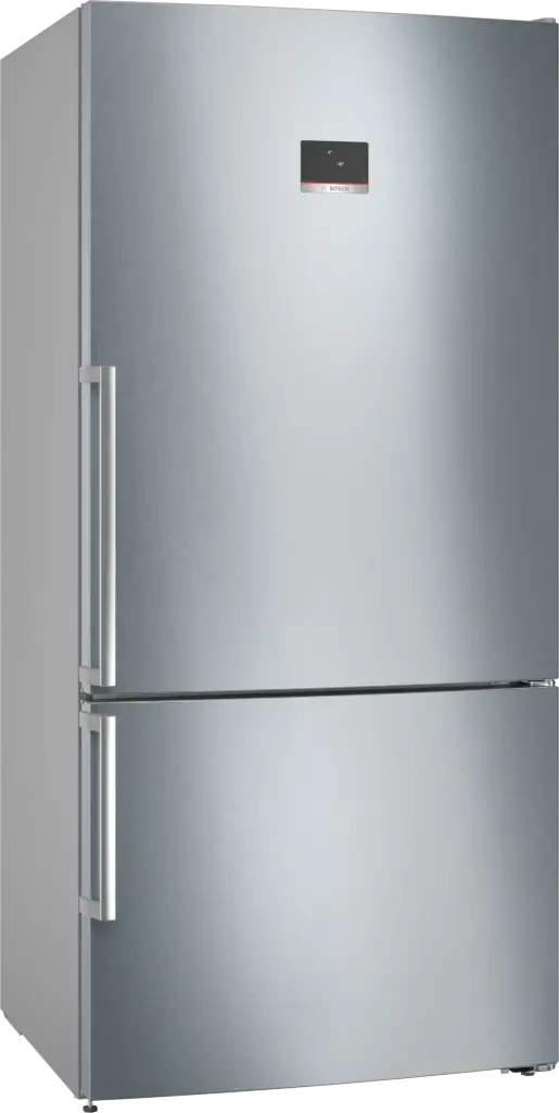 Bosch Freestanding No Frost Refrigerator with Bottom freezer,682 Liters, Silver - KGN86CI3E8