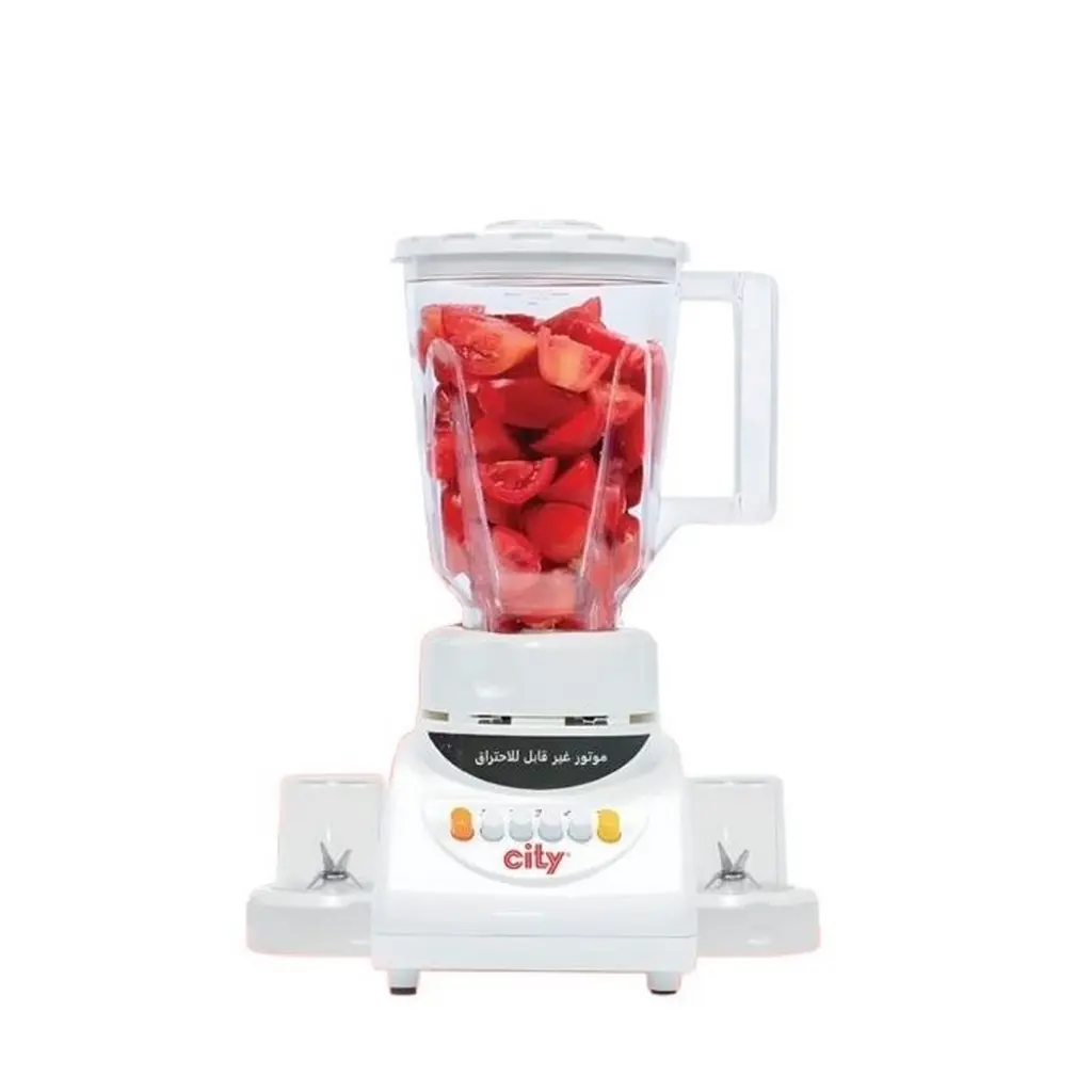 City Blender 500 Watt 1.5 Liter With 2 Grinder Mill 4 Speeds - HMA-1022