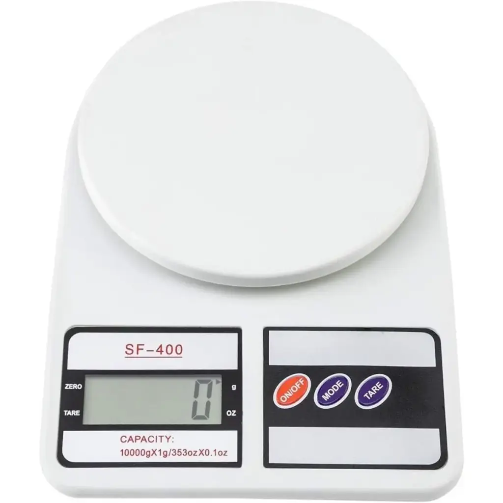 Digital Kitchen Scale, 10KG, White - SF 400