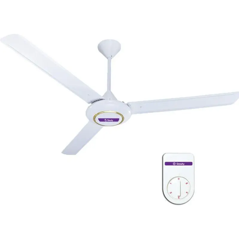 Grouhy Ceiling Fan 56 Inch With 5 Speed In White Color - EH.G-02750-E.E