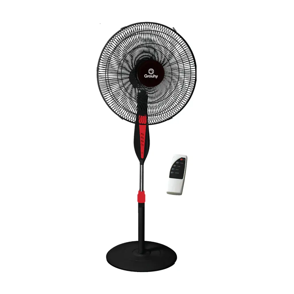 Grouhy Stand Fan 18 Inch With 5 Plastic Blades And Remote Control- USS-18026-R