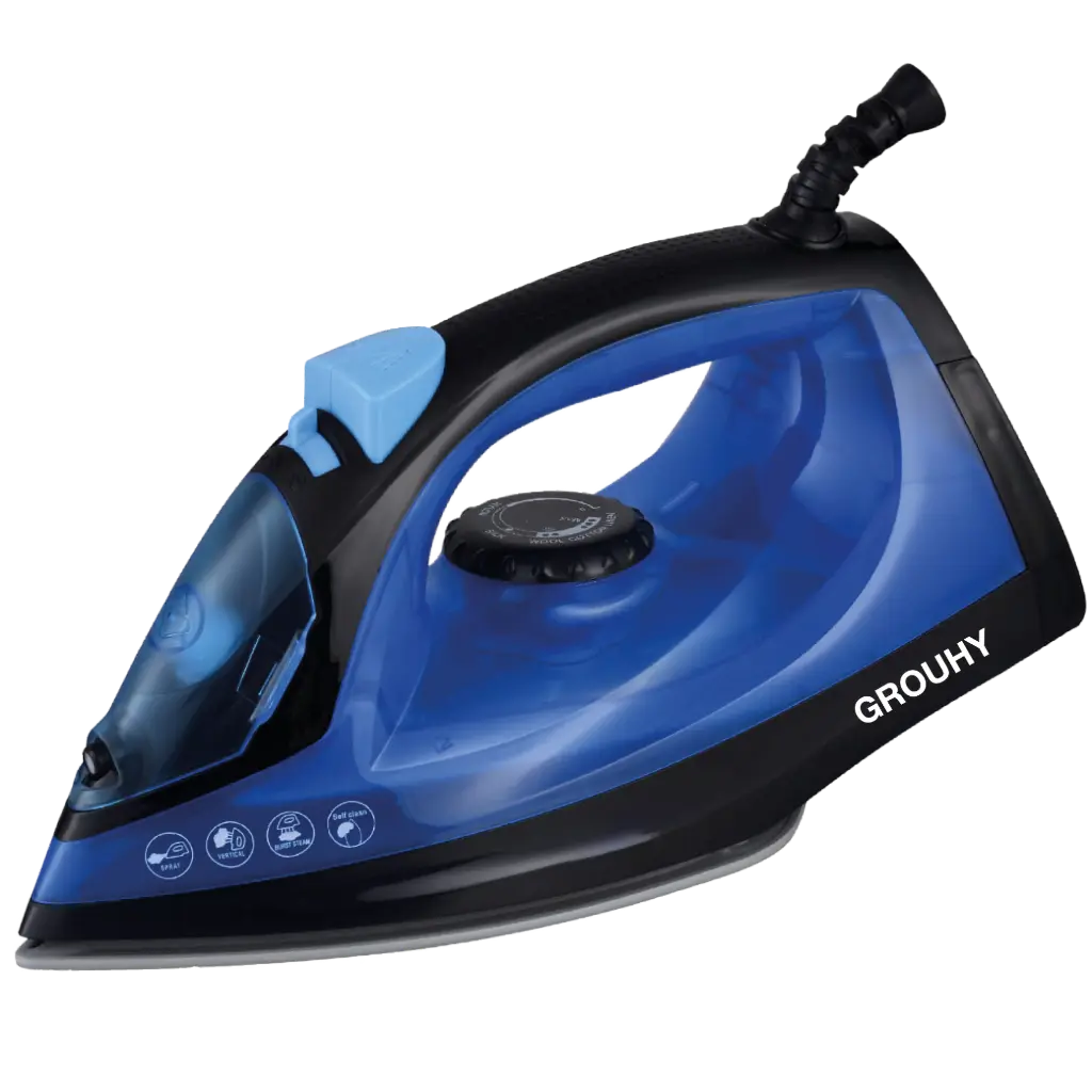 Grouhy- Steam Iron Ceramic - 1600 Watt - Gsw103iR1.6B