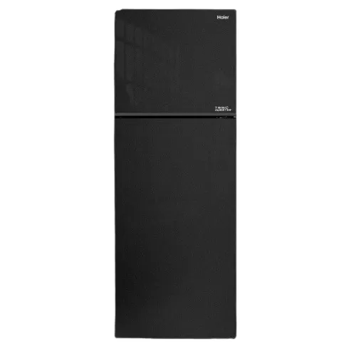 Haier No-Frost Refrigerator, 357 Liter, Inverter, Black - HRF-380TMBM