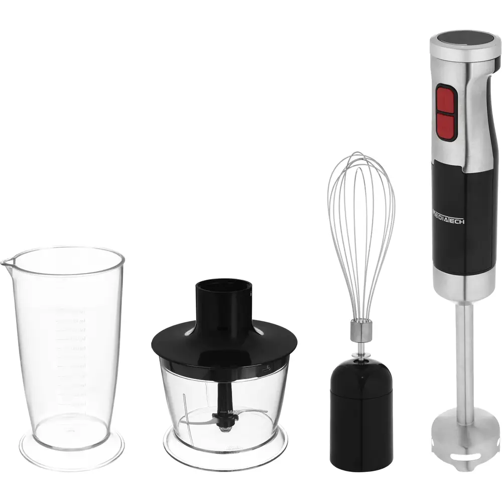 Media Tech Full Mix Pro Hand Blender, 800 Watt, Black - MT-HB15