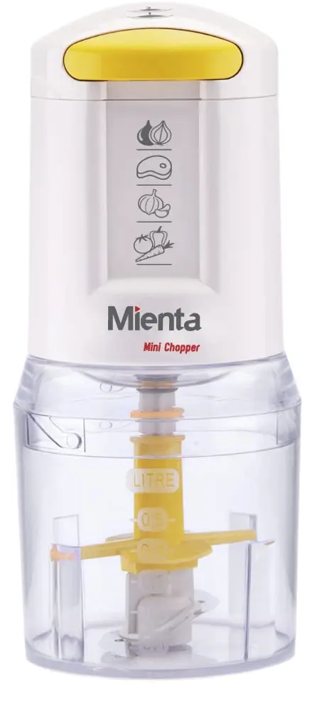 Mienta Mini Chopper, 400 Watt, White - CH-171