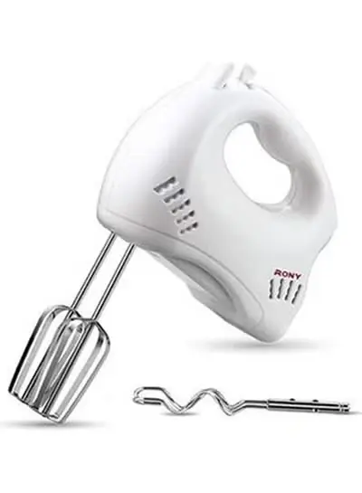 Rony Hand Mixer, 400 Watt, White - RM4002