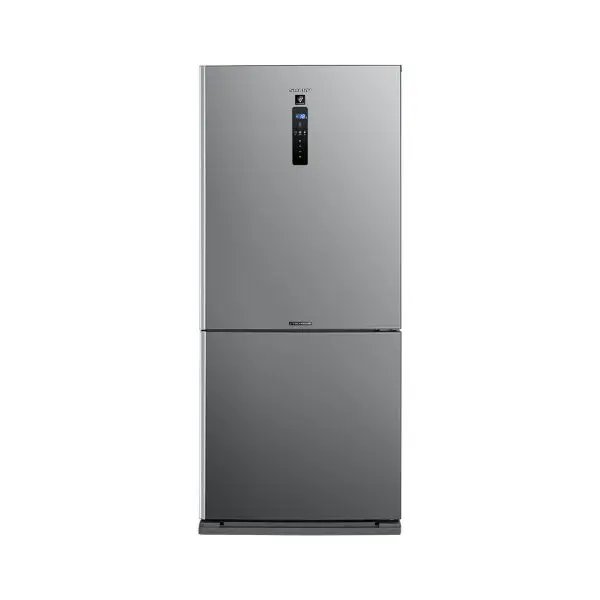 Sharp Fridge Inverter Digital Bottom Freezer 558 Liter Dark Stainless SJ-PV73K-DST