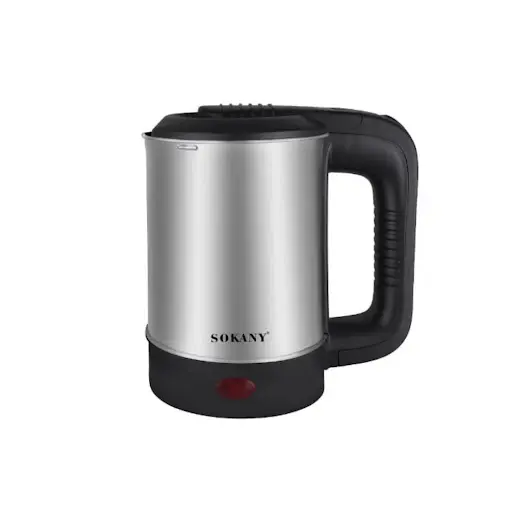Sokany Electric Kettle - 600ml - 600 Watt, Stainless Steel Body - SK-09023