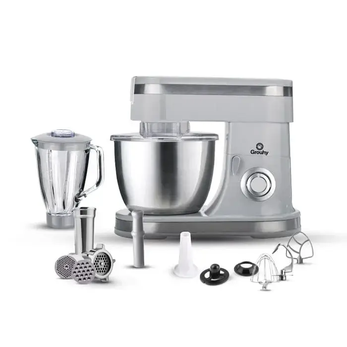 Stand Mixer with Grinder Grouhy  - 1400 Watt - Grey - GKM1431GR