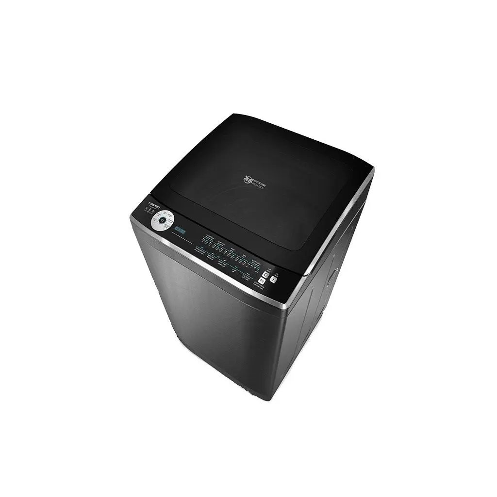 Tornado Top Loading Washing Machine, 9 Kg, Dark Silver - TWE-TLN09RDS