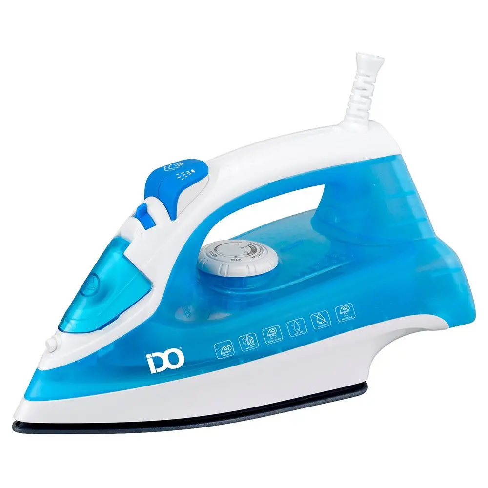 iDO Steam Iron, 280ml, 2200 Watt, White & Blue - SI2200-BWH