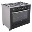 Fresh Hammer Digital Gas Cooker, 5 Burners, Black and Silver - 16937