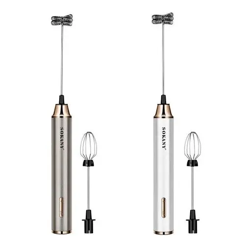 Sokany 2 IN 1 USB Rechargeable Milk Frother & Egg Beater - SK-02018