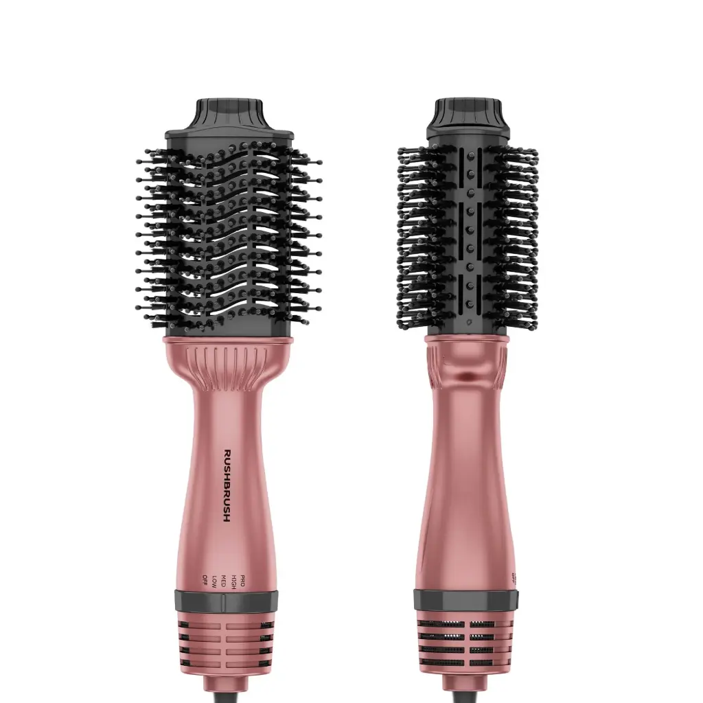 Rush Brush Hair Volumizer Brush, 1400 Watt , Rose Gold - V3 Pro 