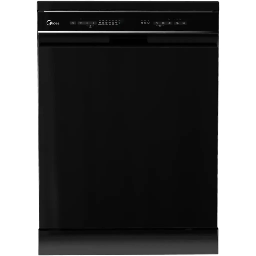 Midea Digital Dishwasher, 14 Person, Smart WiFi - Black - MDWEF1433D(B)-WI-EG
