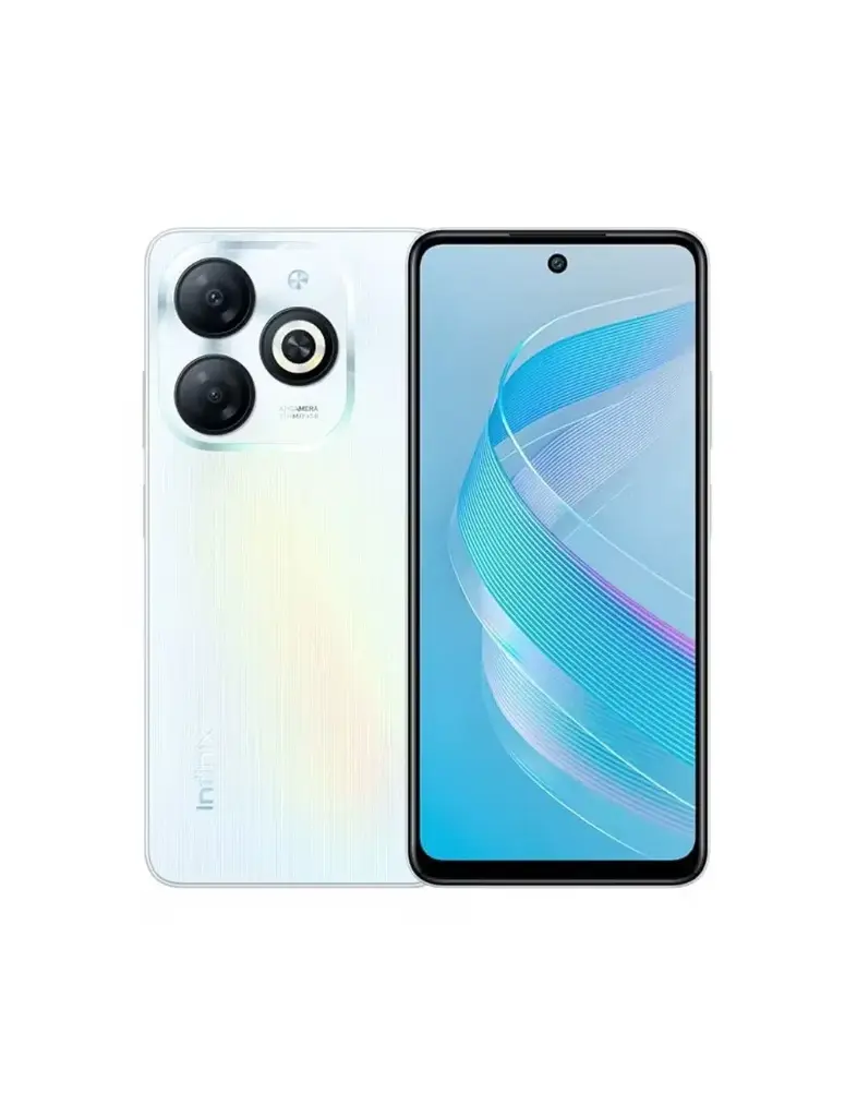 Infinix Smart 8, 64GB, 2GB RAM, 4G LTE, Dual SIM - White 