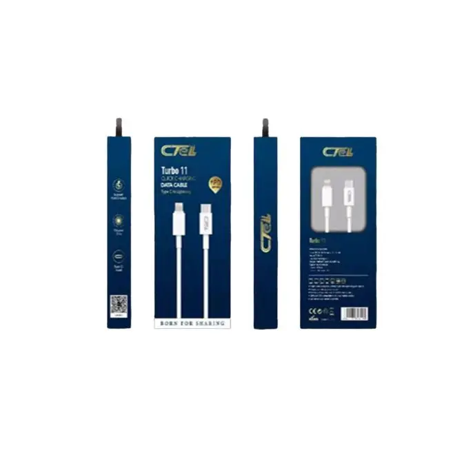Cell Tel Flash Type C To Lightning Cable PD - Turbo-11