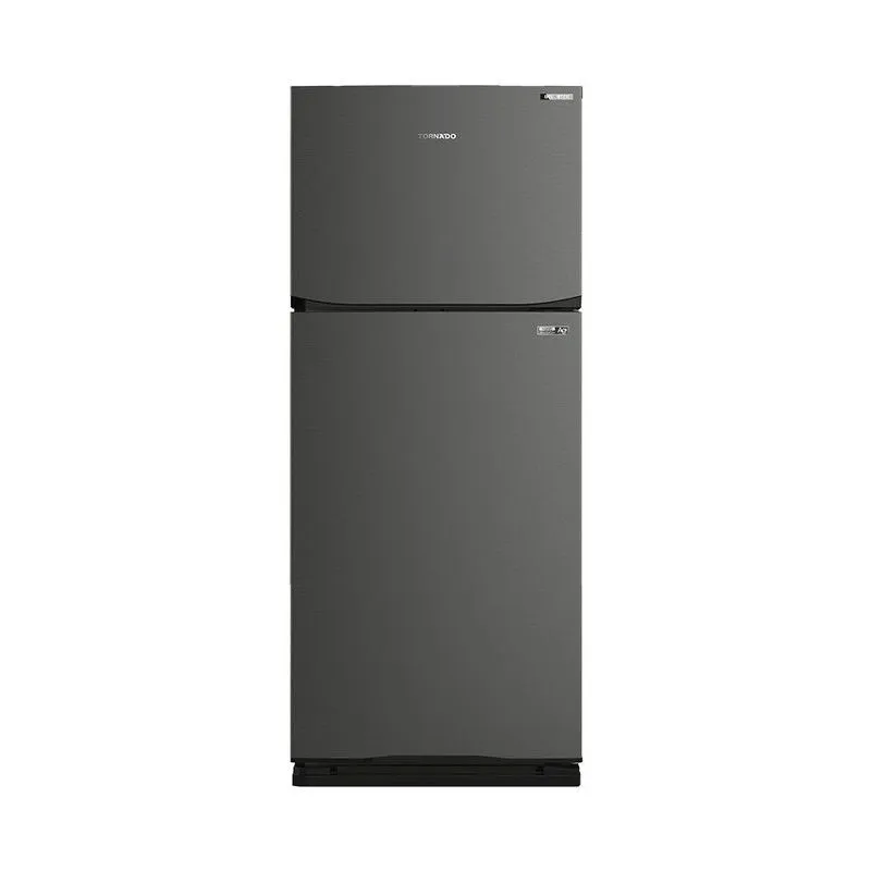 Tornado No Frost Refrigerator With Inverter  Technology, 396 Liters, Dark Stainless - RF-480TV-DST 