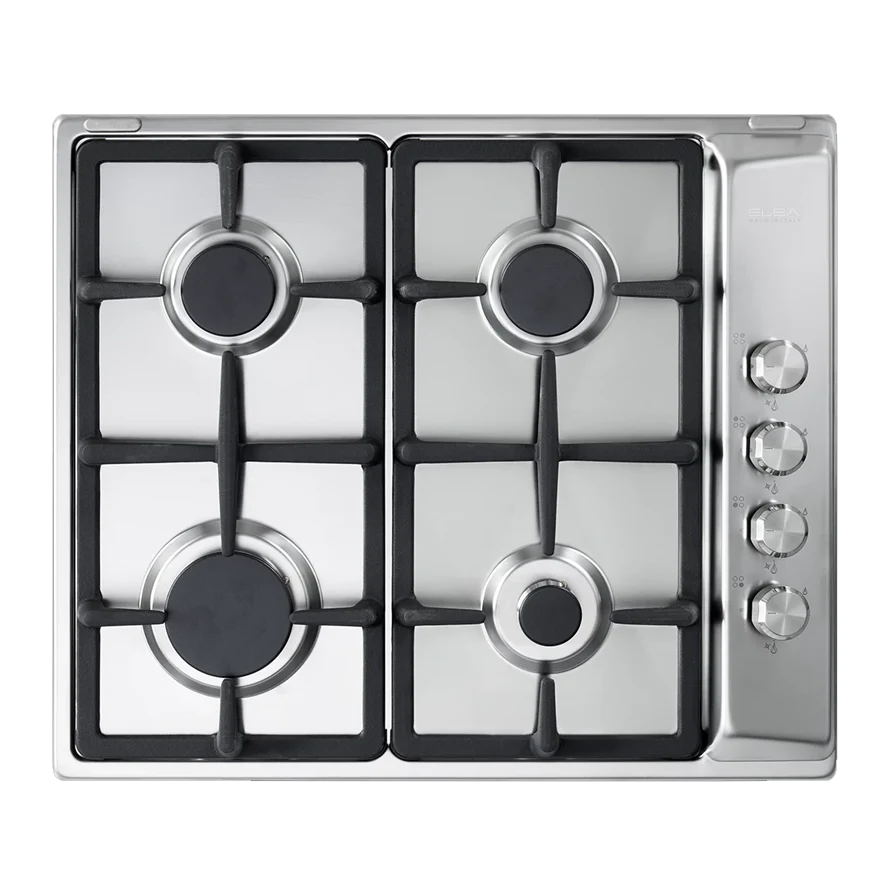 Elba Gas Hob, 4 Burners, 60 cm, Stainless - ENS65-444XD 