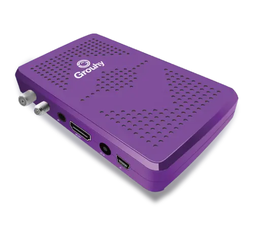 [6223007800358] Grouhy HD Satellite Receiver Mini - RF , Purple - 7777
