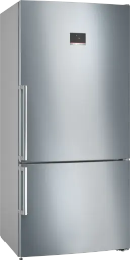 [KGN86CI3E8] Bosch Freestanding No Frost Refrigerator with Bottom freezer,682 Liters, Silver - KGN86CI3E8