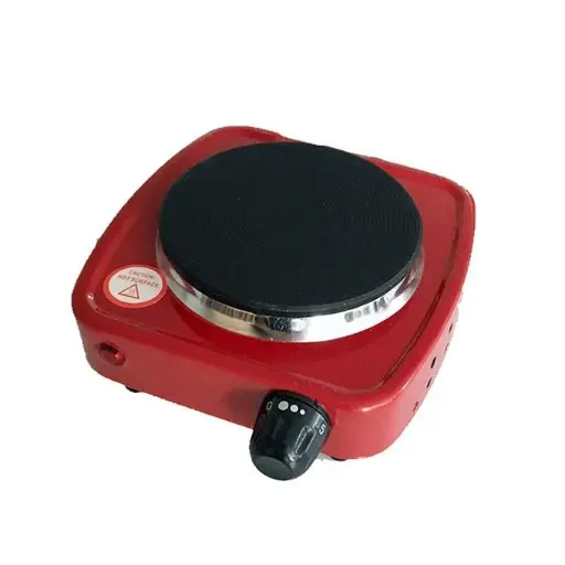 [62240099675499] City Hot Plate, Single - 500 Watt, Red- HMA-1009
