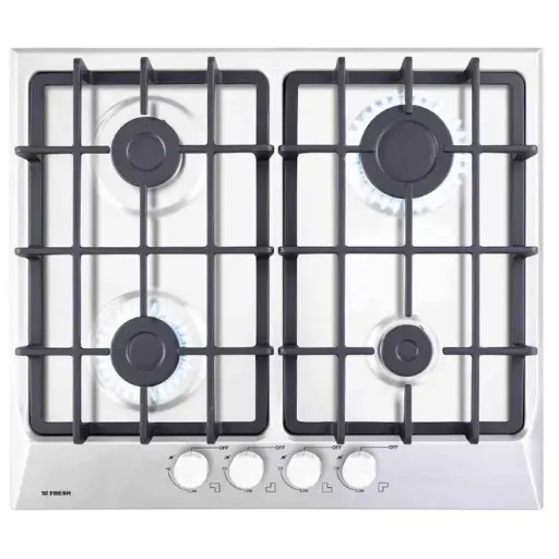 [500008870] Fresh Built-In Gas Hob, 4 Burners, 60 cm, Stainless Steel HAFR60CMSC1 500008870