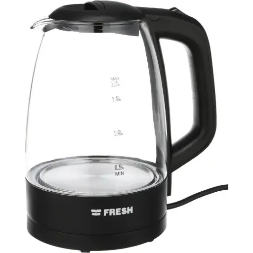 [6221103015669] Fresh Electric Kettle, 2200 Watt, 1.7 Liter - Black - 500011386
