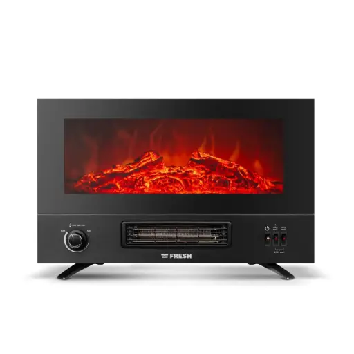 Fresh Fire TV Heater 2000 Watt - Black - 500017062