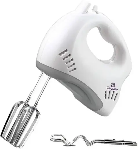 [GHM400WG] Grouhy Hand Mixer 400 Watt, 4 Speeds, Turbo Speed, White GHM400WG