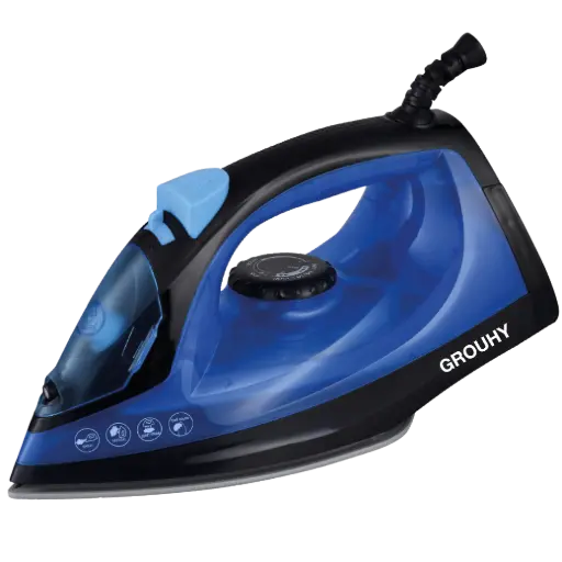 [6223007800877] Grouhy- Steam Iron Ceramic - 1600 Watt - Gsw103iR1.6B