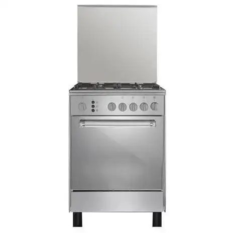[6700S] Kirazi 6700S Freestanding Cooker, 4 Gas Burners, 60 cm - Silver - 6700S