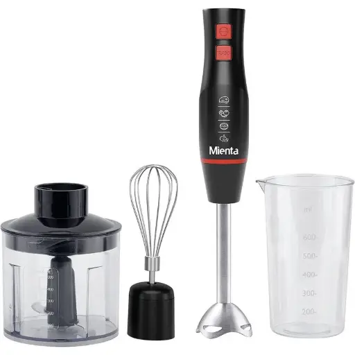[6223004509100] Mienta Hand Blender, 450W, Black - HB111138B