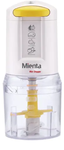 [6224000684129] Mienta Mini Chopper, 400 Watt, White - CH-171