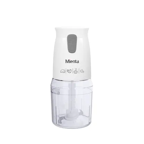 [6224001735226] Mienta Mini Chopper, 450 Watt, White- CH2331A