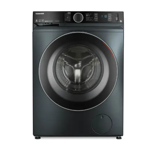 [TW-BK90GF4EG(MK)] Toshiba Front Load Automatic Washing Machine, 8Kg, Inverter Motor, Morandi Grey - TW-BK90GF4EG(MK)