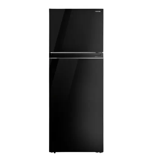 [6221284000836] Toshiba No-Frost Refrigerator, 450 Liters, Inverter, Glass Black - GR-RT624WE-PGN(22)