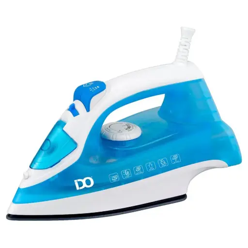 [6224010925670] iDO Steam Iron, 280ml, 2200 Watt, White & Blue - SI2200-BWH