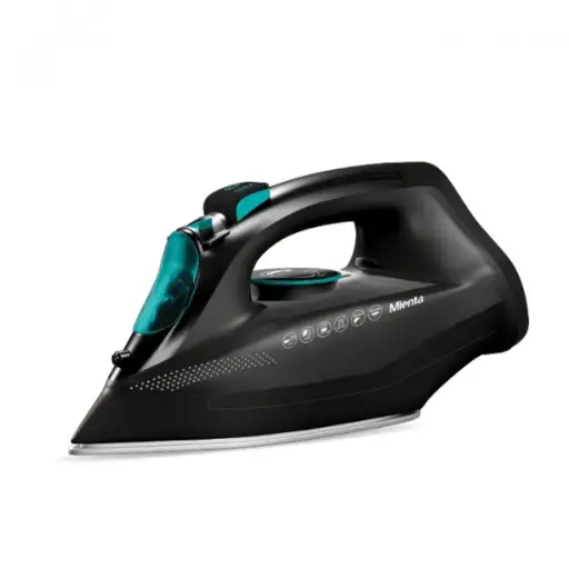 [6224002665195] Mienta Extreme Steam Iron, 250ml, 2300 Watt, Black and Turquoise - SI181338C