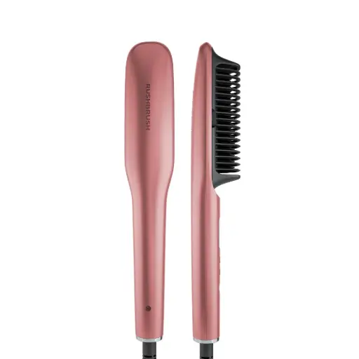 [S2 Elite] Rush Brush Hair Straightening Brush, Rose Gold - S2 Elite 