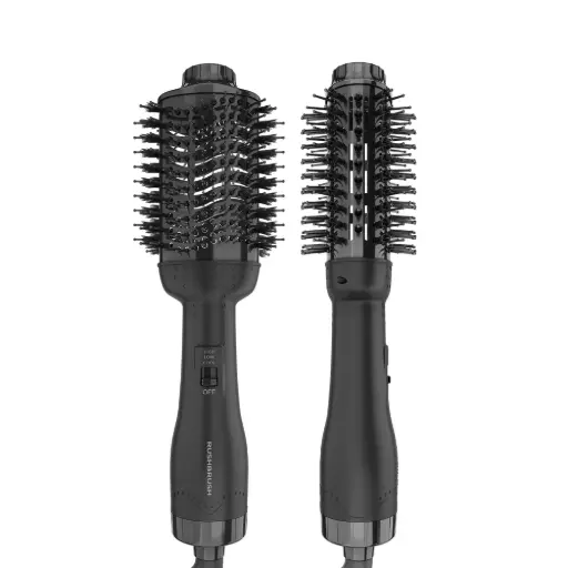 [V2 Pro] Rush Brush Hair Volumizer Brush, Black, V2 Pro - 1300W 