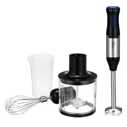 [SK-1711-4] Sokany 4 in 1 Hand Blender Set, 1000 Watt, Black and Silver - SK-1711-4 