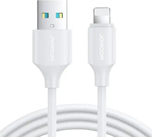 Joyroom Multi Color Series 2.4A USB to Lightning Fast Charging Data Cable, White 