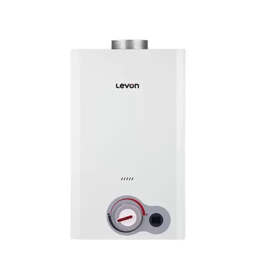 [6518124] Levon Digital Gas Water Heater, 6 Liters, White - 6518124 