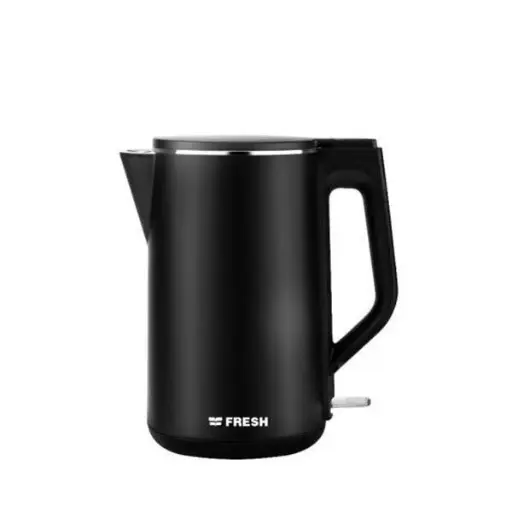 [500018969] Fresh Stainless Electric Water Kettle, 1.7 Liter, 2200 Watt, Black - FDK-17B - 500018969 