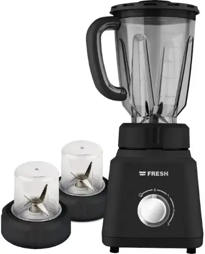 [500014316] Fresh Chef Countertop Blender, 360 Watt, 1.5 Liter, 2 Grinders, Black - 500014316